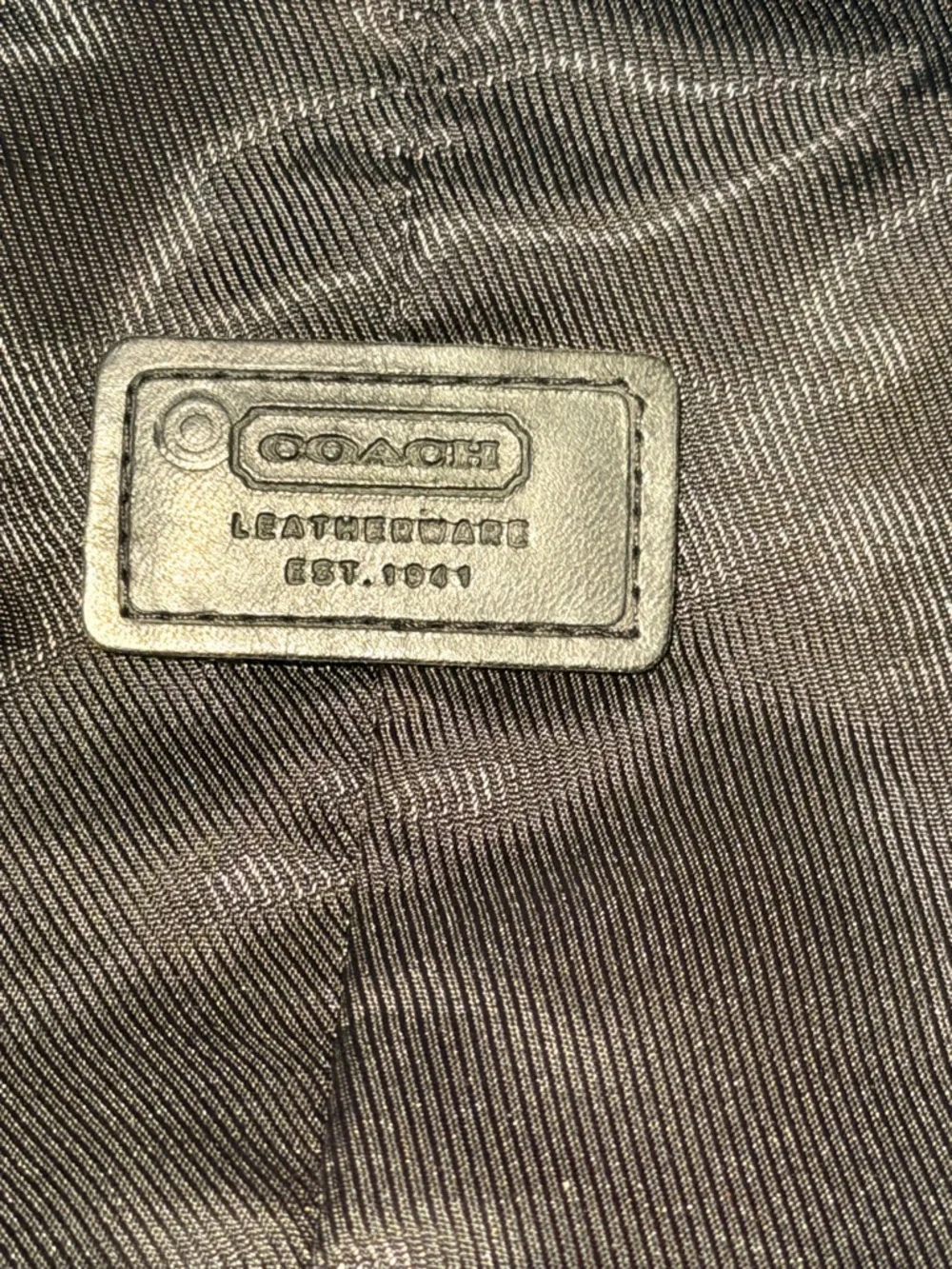 Y2K Coach Mini Signature Baseball Hat (charcoal/black)- Size M/L- NWOT - Picture 6 of 8